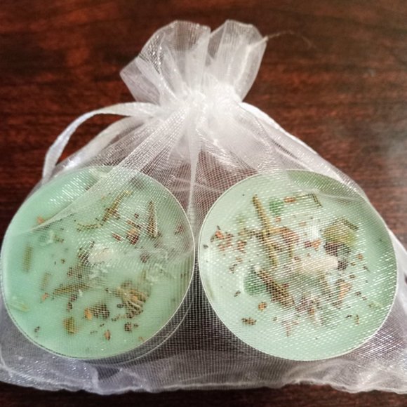 Money spell candle (pack of four) dressed candles- Spell candle- Dressed spell - Picture 2 of 2